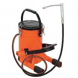 Grainger Grease Pump with Container 22 lb., Quantity: Each of 1
