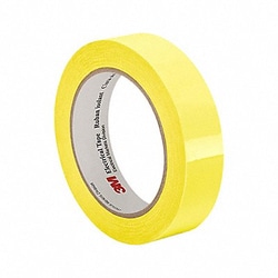 Grainger&nbsp;Elec Tape 216 ft Lx1/2 in W 1 mil Yellow