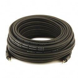 Grainger A/V Cable 3.5mm M/M cable Black 50ft