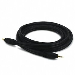 Grainger A/V Cable 3.5mm M/M cable Black 6ft