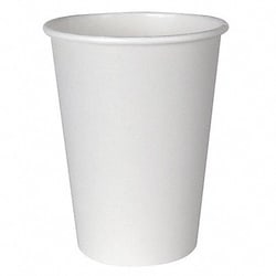 Grainger Disposable Hot Cup 12 oz WH PK1000