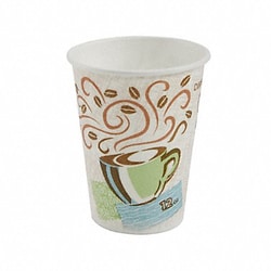 Grainger Disp Hot Cup 12 oz WH Coffee Haze PK1000