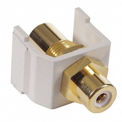 Grainger&nbsp;F/F Coupler RCA PT White