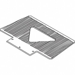 Grainger Nose Plate 17-1/2 W 7-1/2 D 350 lb.