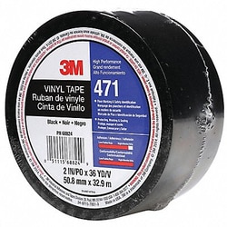 Grainger&nbsp;Floor Tape Black 2 inx108 ft Roll