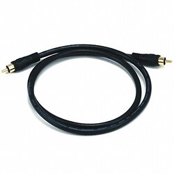 Grainger A/V Cable RCA Coaxial M/M 3ft