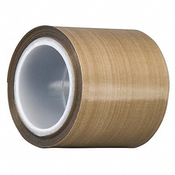 Grainger&nbsp;PTFE Glass Cloth Tape 1/2inx5 yd 5.3mil