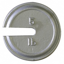 Grainger&nbsp;Weight Slotted 5 lb Cast Iron Class 7