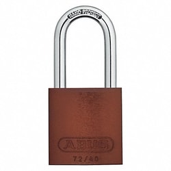 Grainger Lockout Padlock KA Brown 1-1/2 H PK12