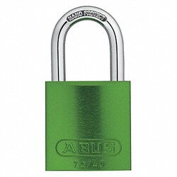 Grainger Lockout Padlock KA Green 1-1/2 H PK12