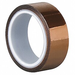 Grainger Film Tape 1/2 in x 5 yd Amber 2.6 mil