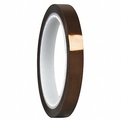 Grainger Film Tape 1/2 in x 36 yd Amber 2.6 mil