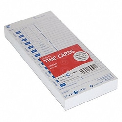 Grainger Time Card PK100