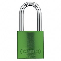Grainger Lockout Padlock KA Green 1-1/2 H PK12