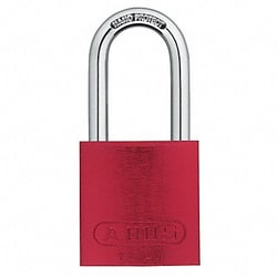 Grainger Lockout Padlock KA Red 1-1/2 H PK12
