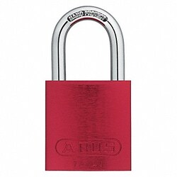 Grainger Lockout Padlock KA Red 1-1/2 H PK12