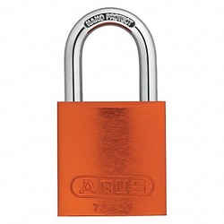 Grainger Lockout Padlock KA Orange 1-1/2 H PK12