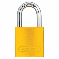 Grainger Lockout Padlock KA Yellow 1-1/2 H PK12