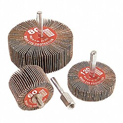 Grainger Flap Wheel Mtd 2x1x1/4 A/O Grit 60