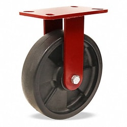 Grainger&nbsp;Standard Plate Caster Brown Wheel