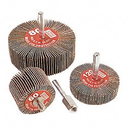 Grainger Flap Wheel Mtd 1.5x1x1/4 A/O Grit 80