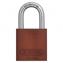 Grainger Lockout Padlock KA Brown 1-1/2 H PK12
