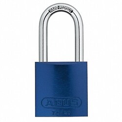 Grainger Lockout Padlock KA Blue 1-1/2 H PK12