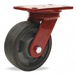 Grainger&nbsp;Standard Plate Caster Brown Wheel