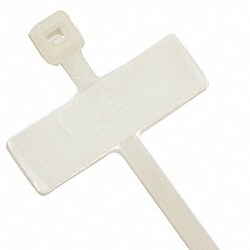 Grainger Cable Tie w ID Tag 4 in Natural PK100