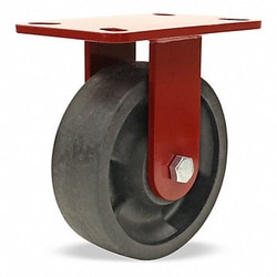 Grainger&nbsp;Standard Plate Caster Brown Wheel
