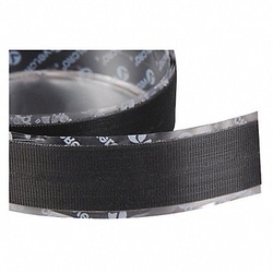 Grainger Hook Tape Fastener 1 W Black, Quantity: Each of 1