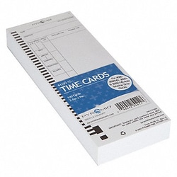 Grainger Time Card PK100