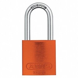 Grainger Lockout Padlock KA Orange 1-1/2 H PK12
