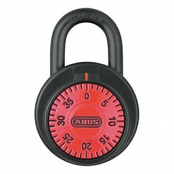 Grainger G3498 Combination Padlock 2 in Round Black