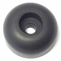 Grainger Bumper 3/4 in Black Rubber PK25