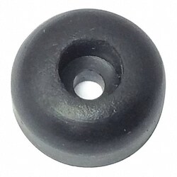 Grainger Bumper 5/8 in Black Rubber PK25