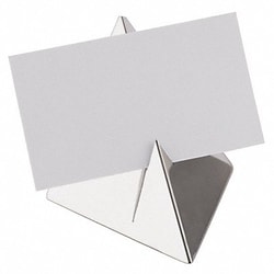 Grainger&nbsp;Menu Holder 3 in W Silver PK12