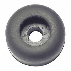 Grainger Bumper 1/2 in Black Rubber PK50