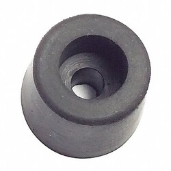 Grainger Bumper 5/8 in Black Rubber PK25