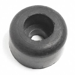 Grainger Bumper 1/2 in Black Rubber PK25