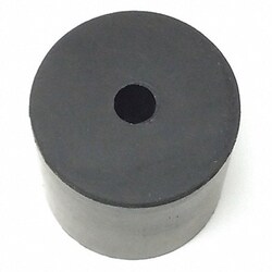 Grainger Bumper 1-1/4 in Black Rubber PK5