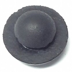 Grainger Bumper 1/2 in Black Rubber PK100