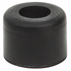 Grainger Bumper 3/8 in Black Rubber PK50