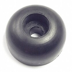 Grainger Bumper 3/4 in Black Rubber PK25