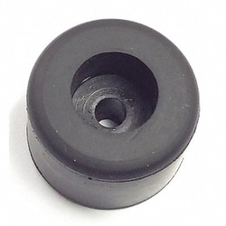 Grainger Bumper 3/4 in Black Rubber PK25