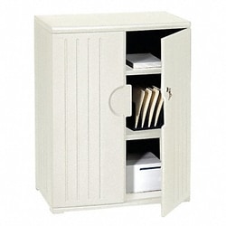 Grainger Storage Cabinet HDPE Platinum 46 In