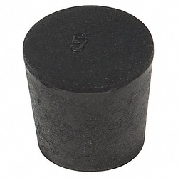 Grainger&nbsp;Stopper Sz 2 16 mm BDia Black 0 PK50