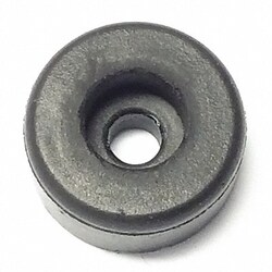 Grainger Bumper 1/2 in Black Rubber PK25
