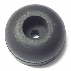 Grainger Bumper 5/8 in Black Rubber PK25