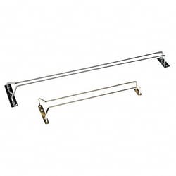Grainger Hanging Glass Rack 24 in L Gold, Quantity: Each of 1